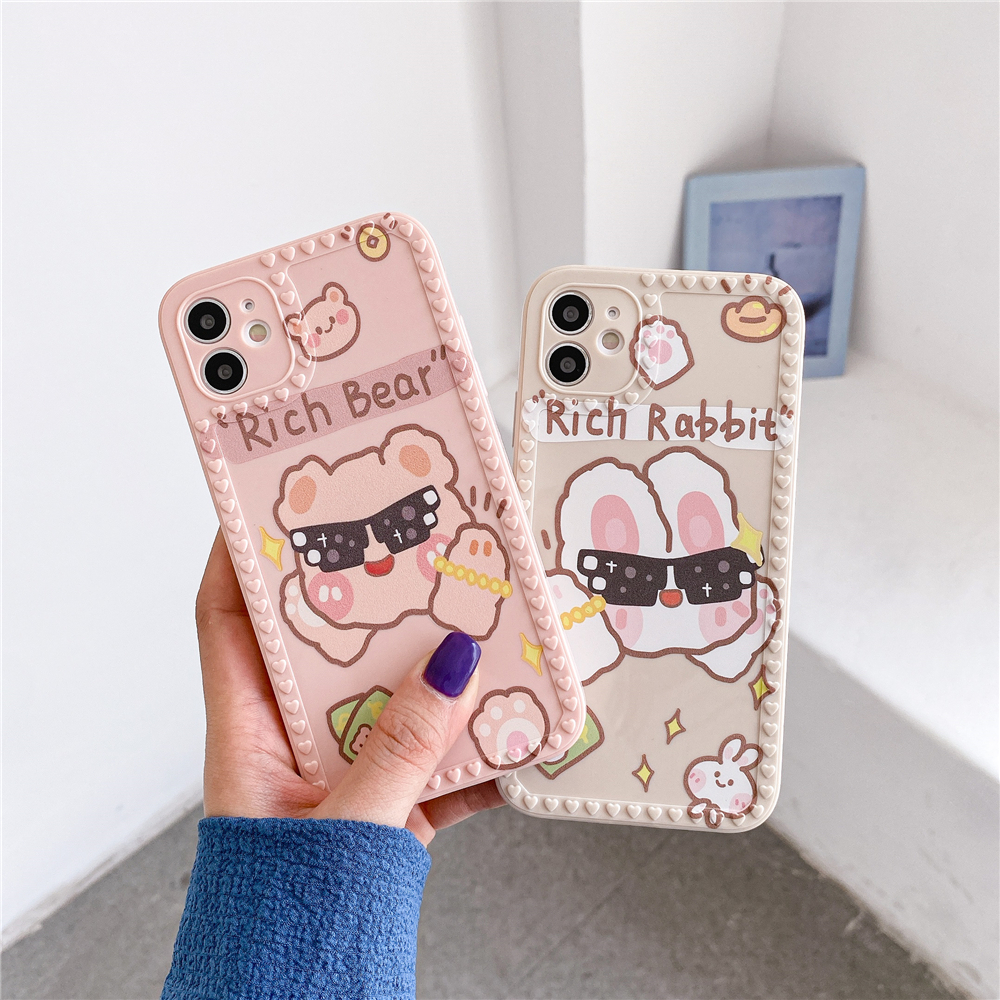 Ốp điện thoại mềm hoạ tiết hoạt hình dễ thương cho iphone 12 Mini Pro Max 6 6s 7 8 Plus Xr Xs Max 11 Pro Max | BigBuy360 - bigbuy360.vn