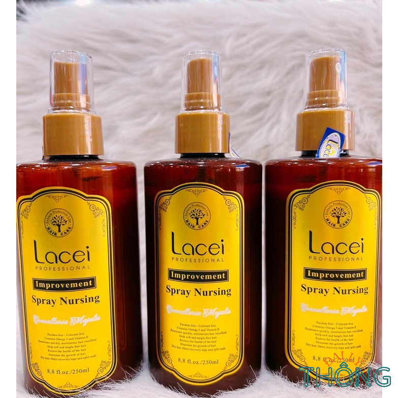 Xịt Dưỡng Tóc LACEI Improvement Spray Nursing | Hair Spray Nutrition 250ml / 200ml - Sữa dưỡng tóc phục hồi tóc hư tổn