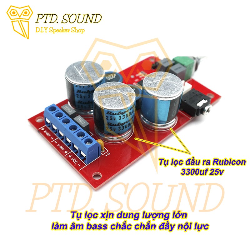 Mạch khuếch đại âm thanh TPA3123 25W * 2. DIY loa bluetooth, chế loa di động, amply mã TPA 3123 từ PTD Sound