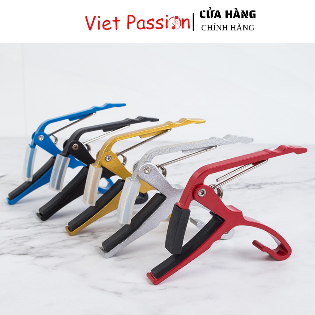 Kẹp capo cho đàn ukulele soprano 21 nich concer 23 inch tenor 26 inch bằng kim loại kẹp tăng tông hạ tông Viet Passion
