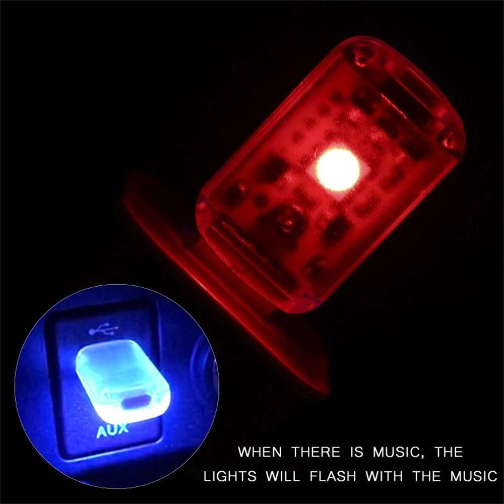 Đèn LED Trang Trí Nội Thất Xe Hơi 5V Điều Khiển Bằng Âm Thanh Tiện Dụng