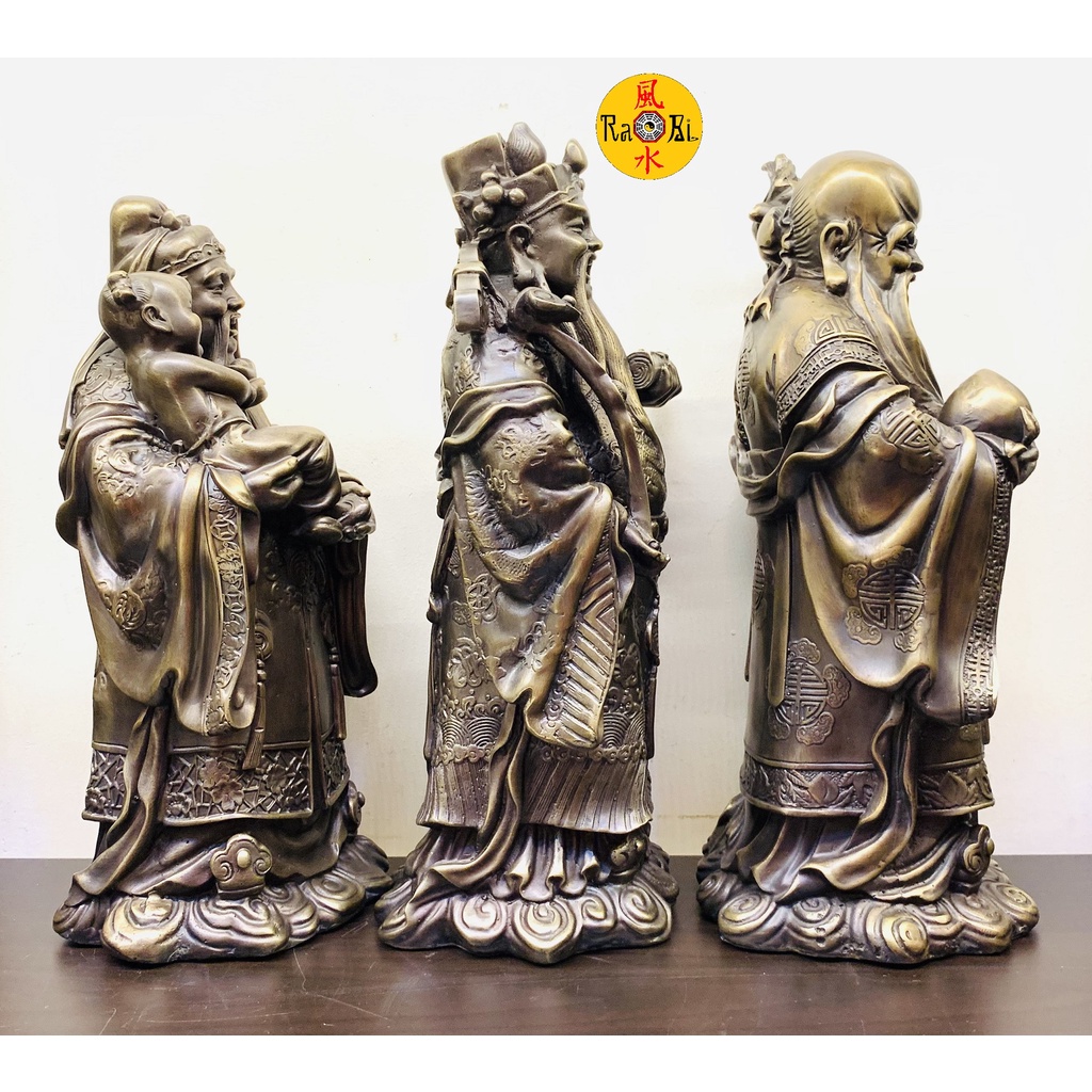 Tam Đa Phúc Lộc Thọ 35cm - Tượng Đồng Phong Thủy