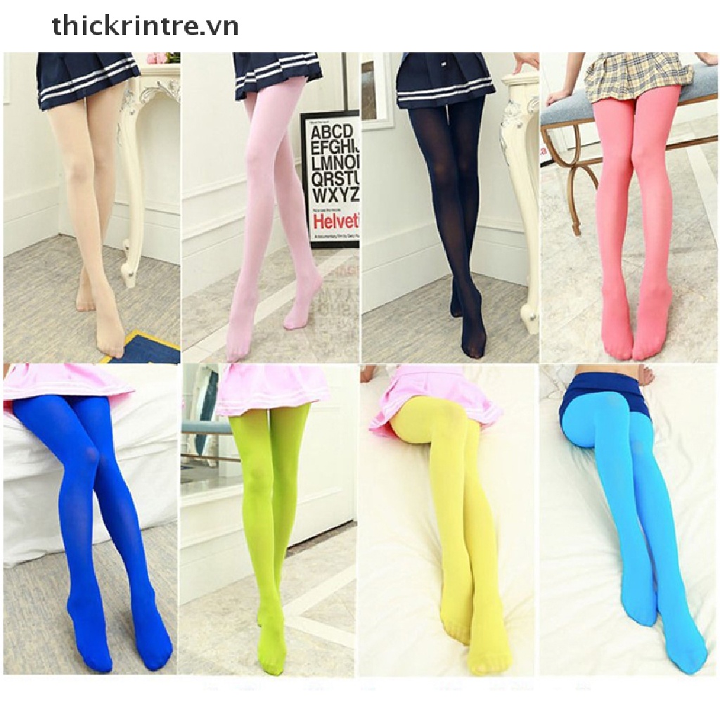 [Mới] Quần Tất Nhung Dài Liền Mạch Nhiều Màu Sắc Kẹo Ngọt Gợi Cảm Cho Nữ 120D