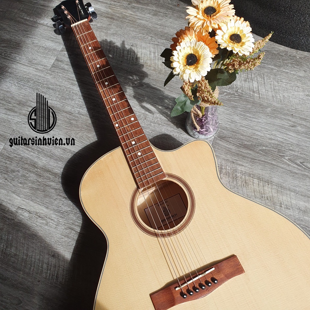 Đàn guitar acoustic  SV-A1 chuyên tập chơi - Đàn cao 105cm có ty chống cong - Tặng phụ kiện và bảo hành chu đáo tại shop