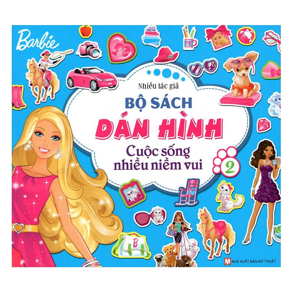 Sách - Barbie Bộ Sách Dán Hình Cuộc Sống Nhiều Niềm Vui - Tập 2