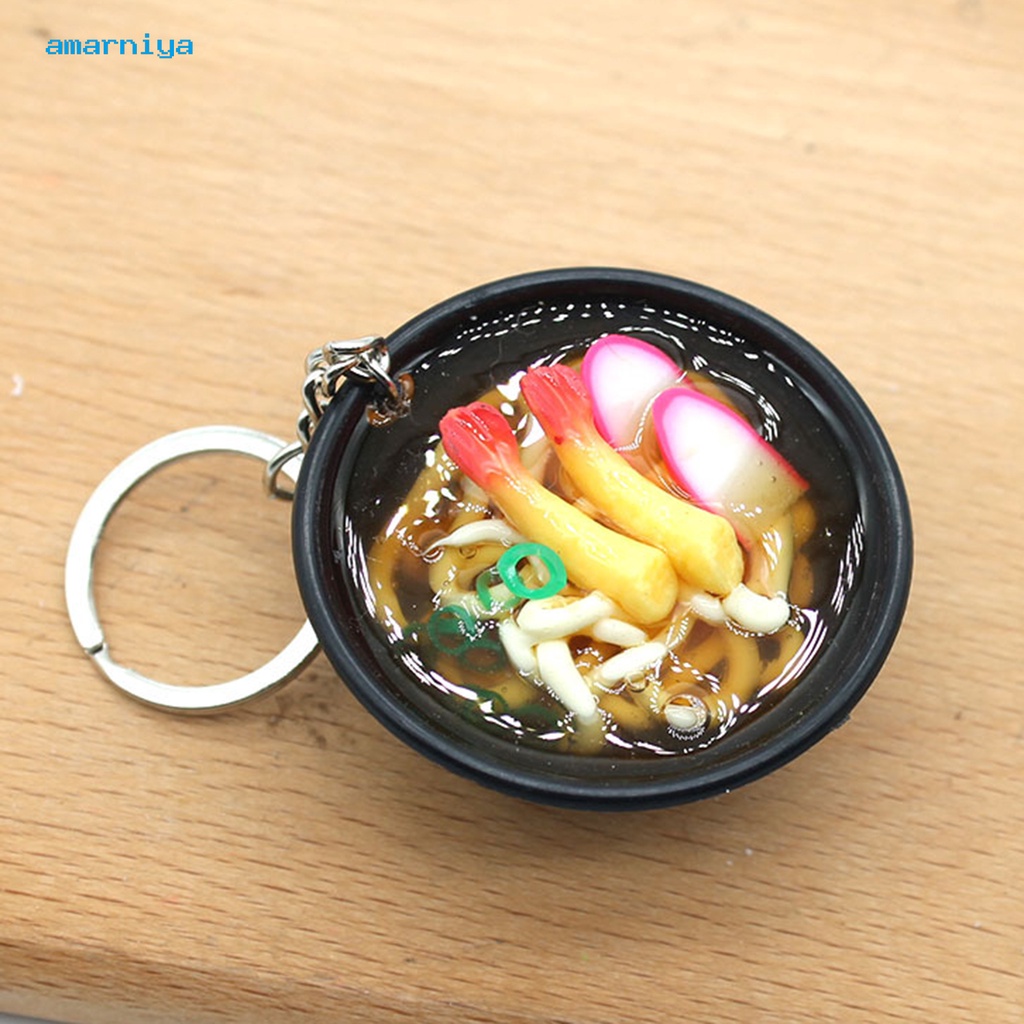 Móc khóa mô phỏng thức ăn sống động cho nhà búp bê