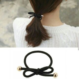 [sale 50%] dây cột tóc hình nơ phối hạt style Hàn Quốc