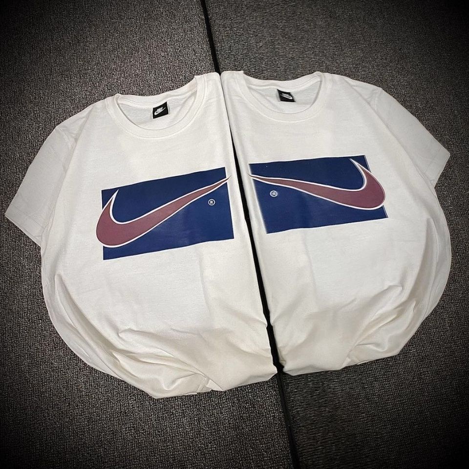Nk Áo Thun Thể Thao Cotton Nguyên Chất Cổ Tròn In Chữ Phong Cách Mới Mùa Hè Cho Cặp Đôi