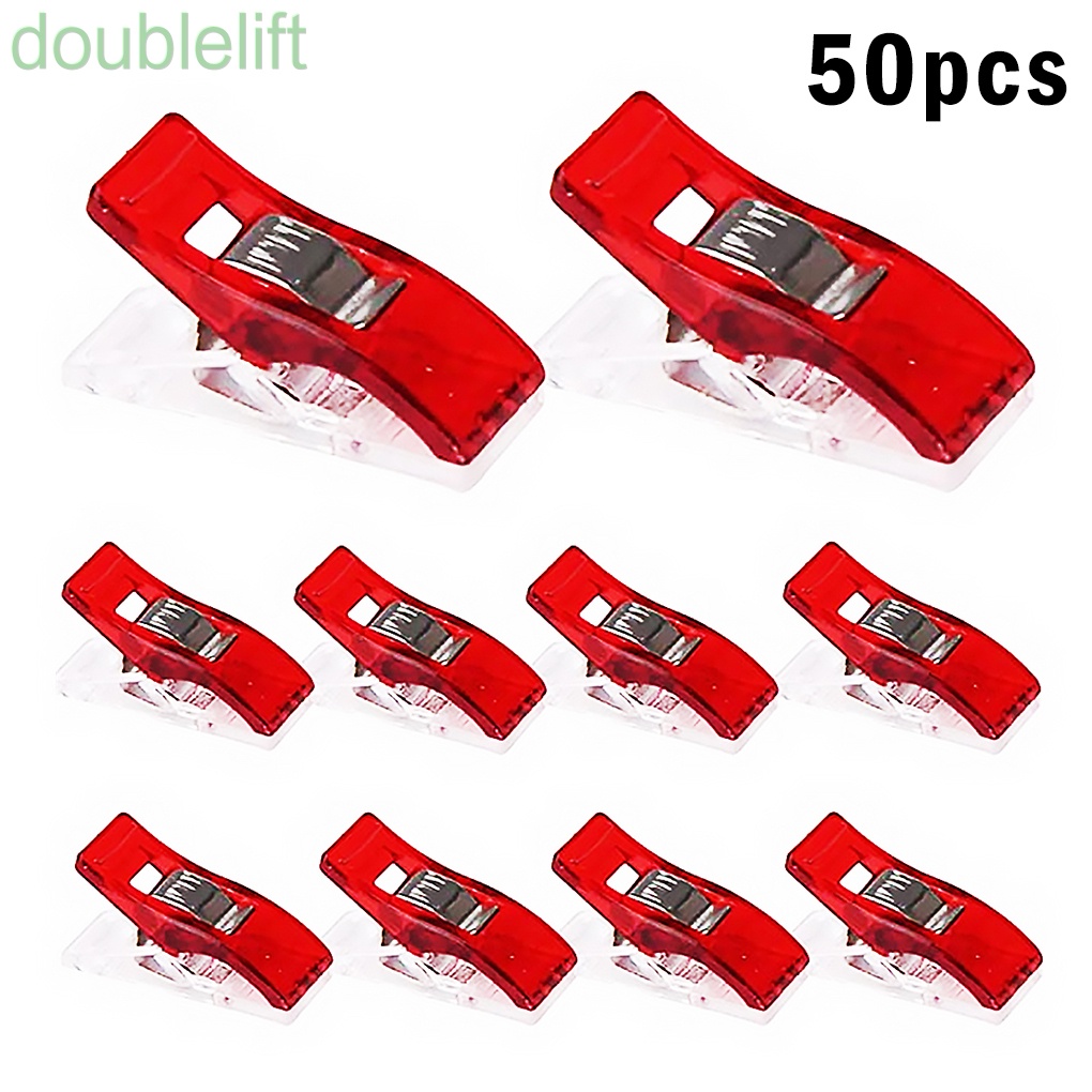 Set 50 kẹp nhựa trong suốt đa năng