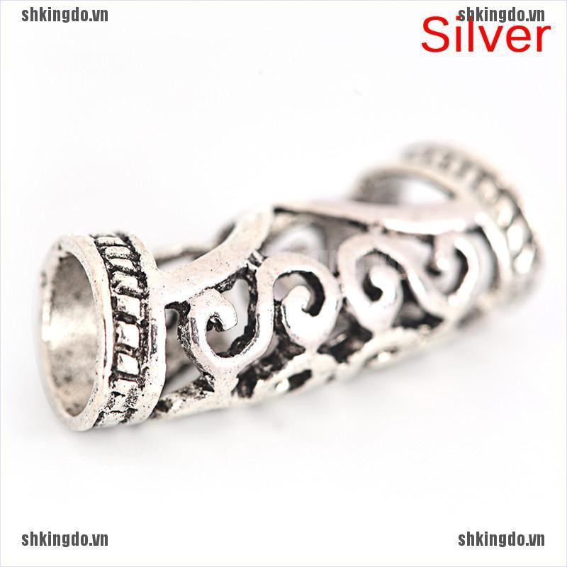 Set 10 vòng kim loại bện tóc thời trang