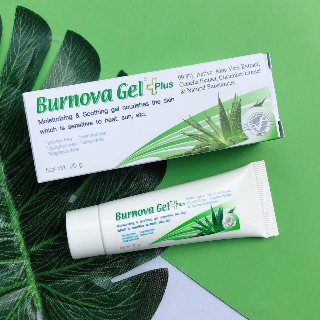 Gel Thoa Bỏng, Giúp Phục Hồi Tổn Thương Sau Laser Burnova Gel Plus (8g - 25g - 50g - 70g)