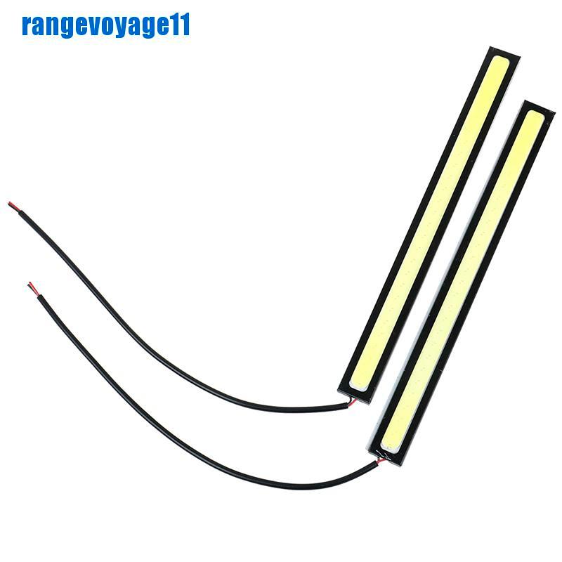 Bộ 2 bóng đèn COB DRL 12V siêu sáng màu trắng chống nước cho xe hơi