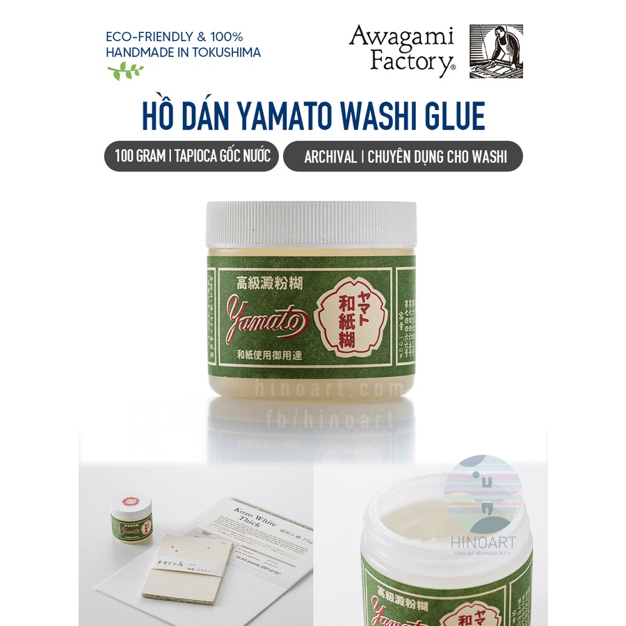 HỒ DÁN AWAGAMI YAMATO WASHI GLUE 100GR CHUYÊN DỤNG CHO WASHI