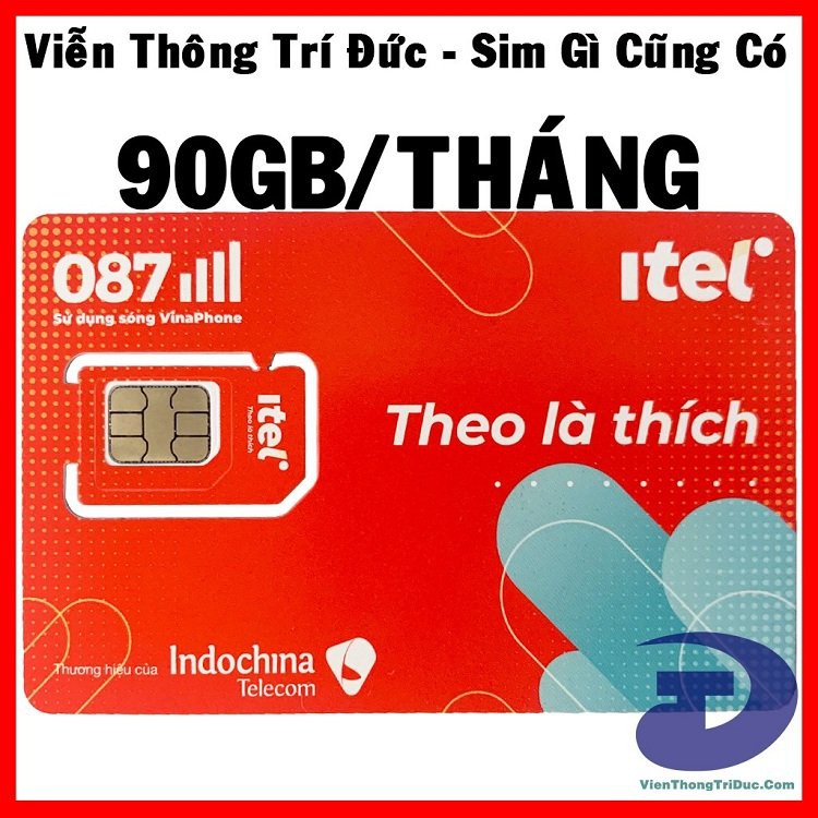 Sim data Vinaphone - Sim Itelecom dùng mạng Vinaphone