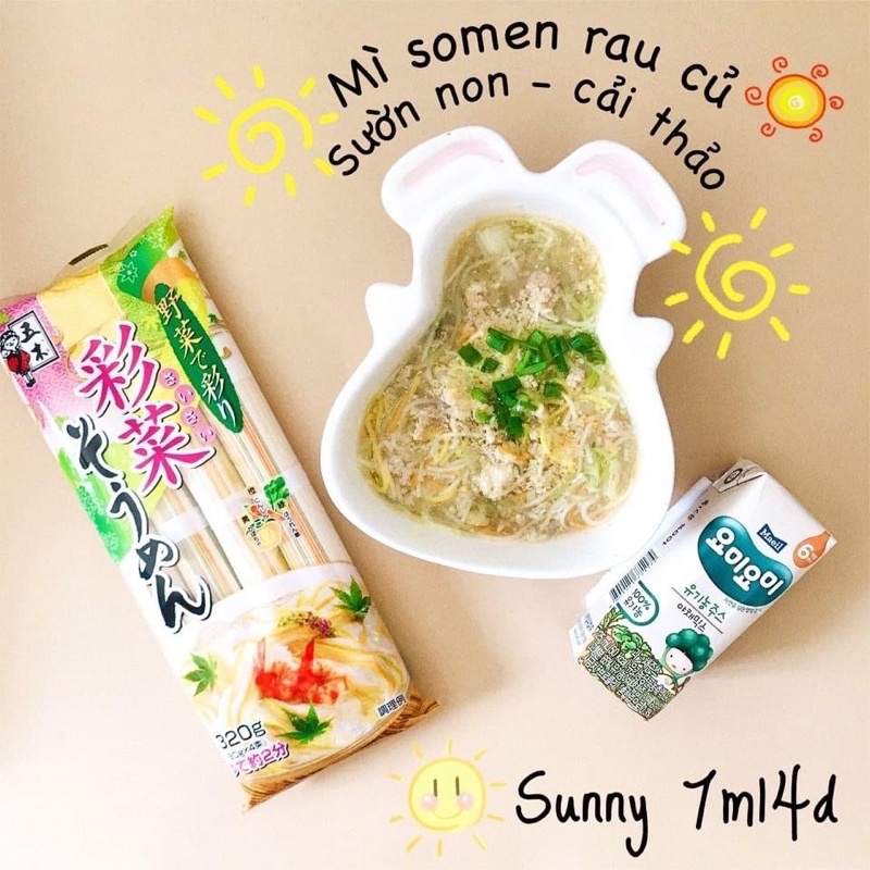 Mì somen rau củ Nhật 320g cho bé 9m+