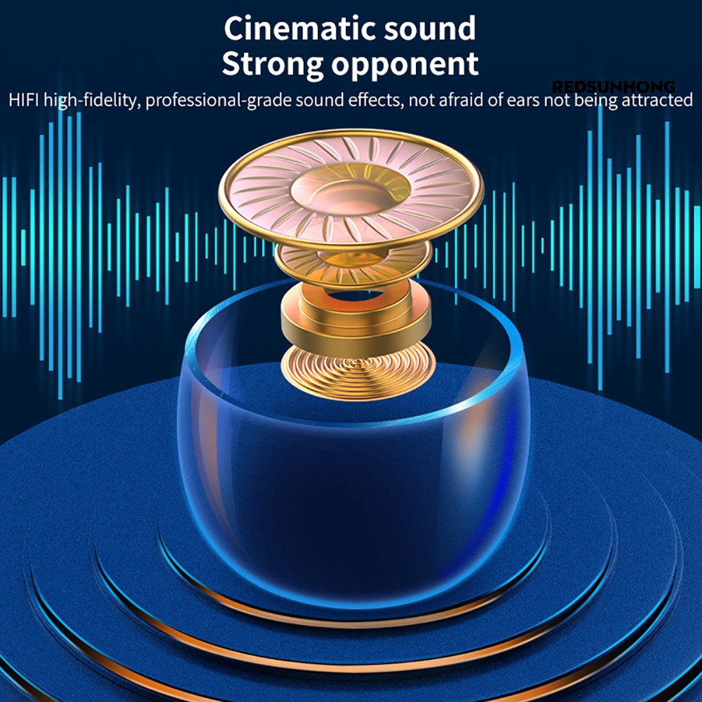 Tai Nghe Không Dây Bluetooth 5.0 Redsu F9-5C Tws Kỹ Thuật Số 5.0 Cho Điện Thoại