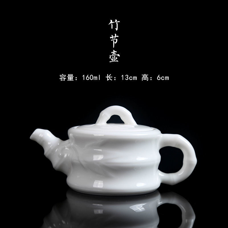 ☽Ấm trà bằng gốm sứ màu trắng phong cách Nhật Bản