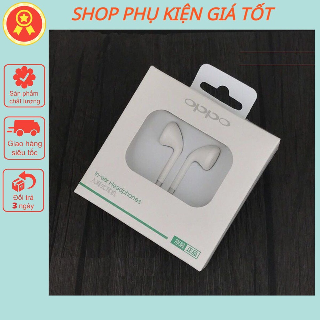 Tai Nghe Oppo Zin hộp trắng lỗi 1 đổi 1 bảo hành 3 tháng