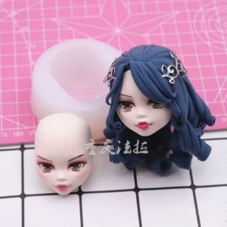 Khuôn silicone nặn đất sét mặt doll chibi bjd nendoroid