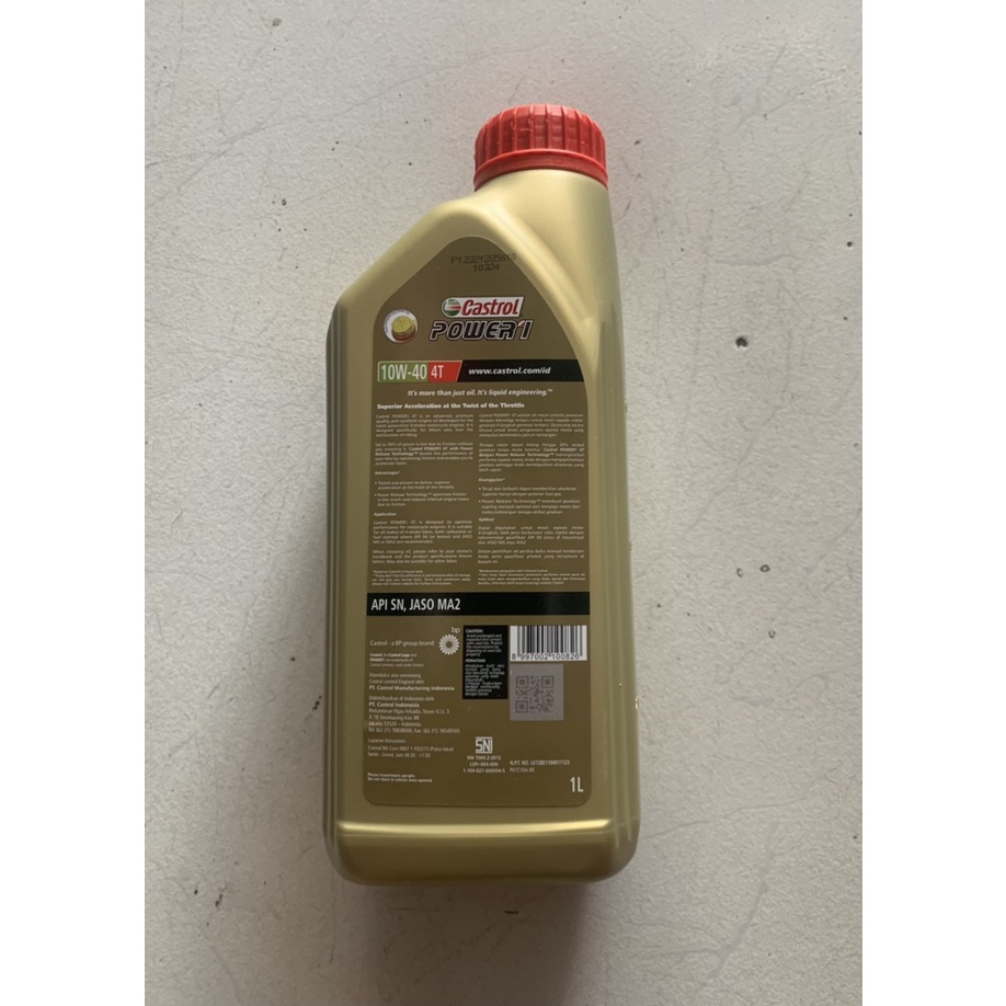 NHỚT XE SỐ CASTROL POWER 1 , 0.8Lit,1Lit