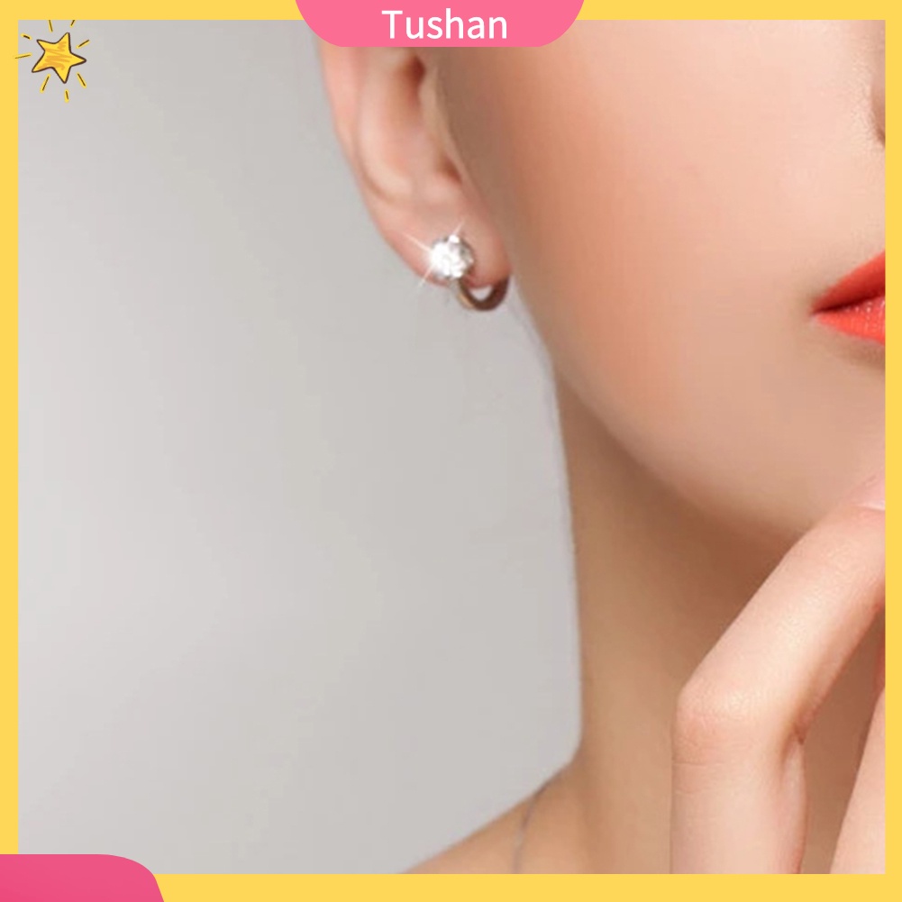Bông tai đính đá zirconia thời trang cho nữ