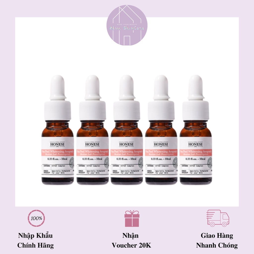 Honesi Vita Peel Brightening Ampoule - Tinh Chất Sáng Trắng Da, Mờ Thâm Sạm