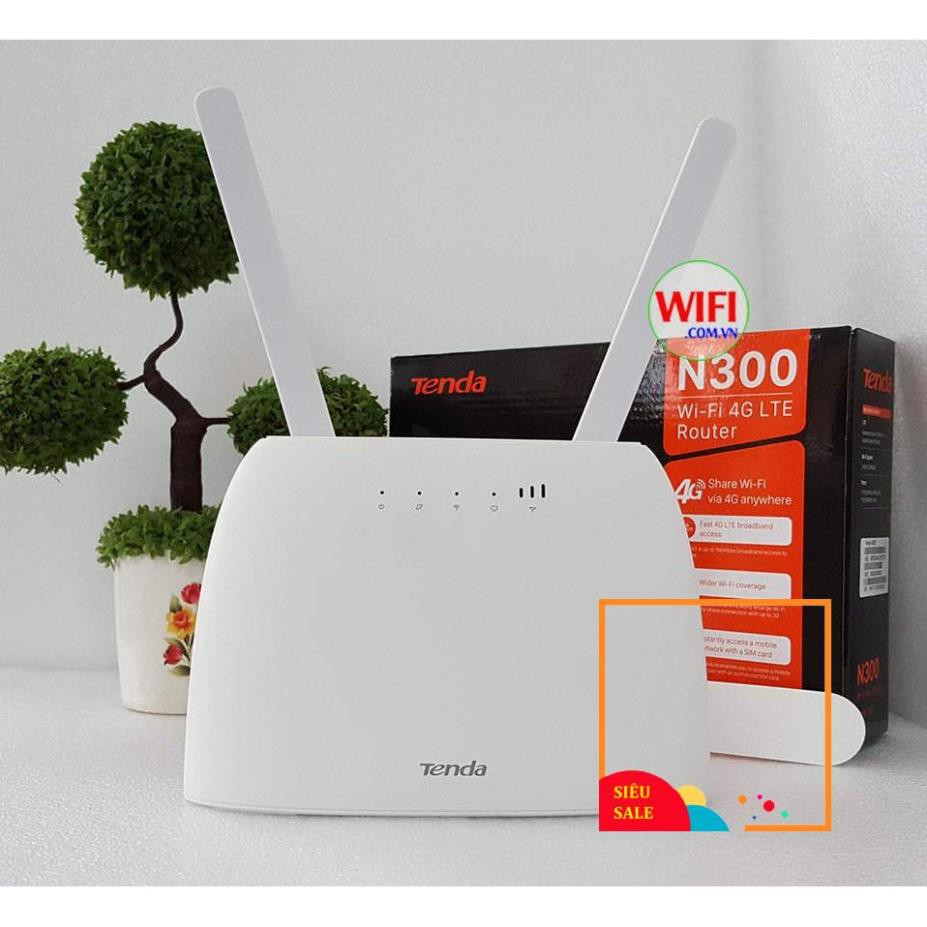 TENDA BỘ PHÁT WIFI 4G / 3G LTE - 4G03 4G680 4G180 - CÓ CỔNG LAN - CHÍNH HÃNG 36 THÁNG Văn Phòng  Xe Khách, Lắp Cam