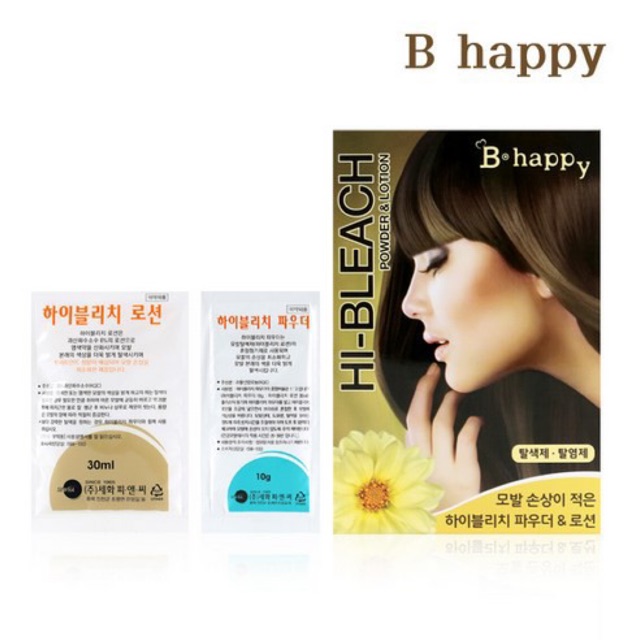 Thuốc tẩy tóc tại nhà B Happy / Tẩy tóc an toàn, có gói dưỡng tóc | BigBuy360 - bigbuy360.vn