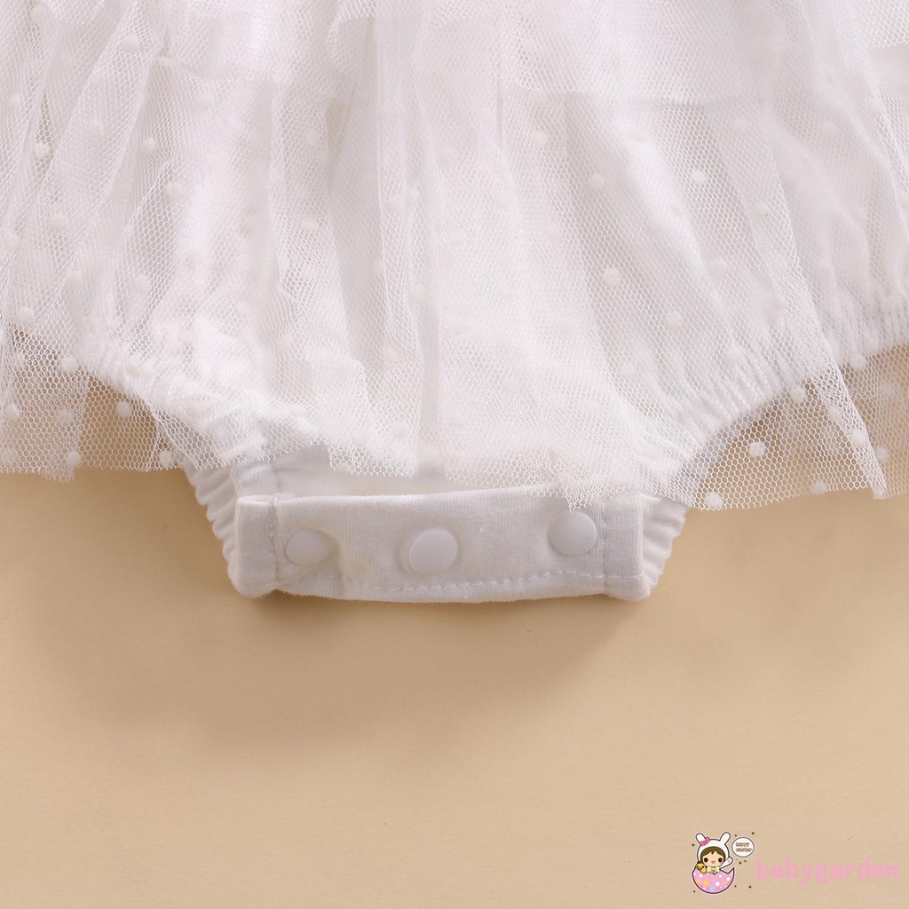 Bộ áo liền quần tay dài phối ren in hoa kèm băng đô dành cho bé gái