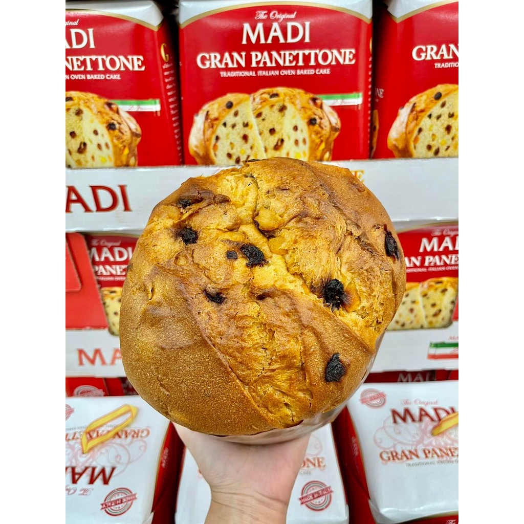Bánh Ý ⚡MADI Gran Panettone⚡ bông lan nho,Chuẩn ngon Chuẩn nhập.