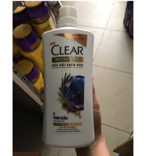 Dầu gội sạch gàu Clear Botanique 5 tinh dầu chai 650ml