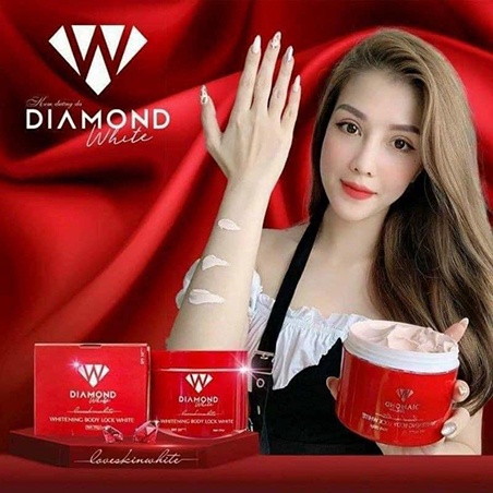 Kem dưỡng trắng da toàn thân body nano phấn tươi Diamond White Body chính hãng