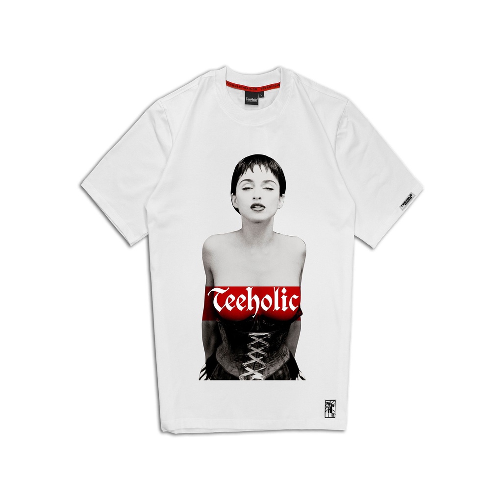Áo Thun Form Rộng Unisex TeeHolic Cô Gái Corset Màu Đen Trắng