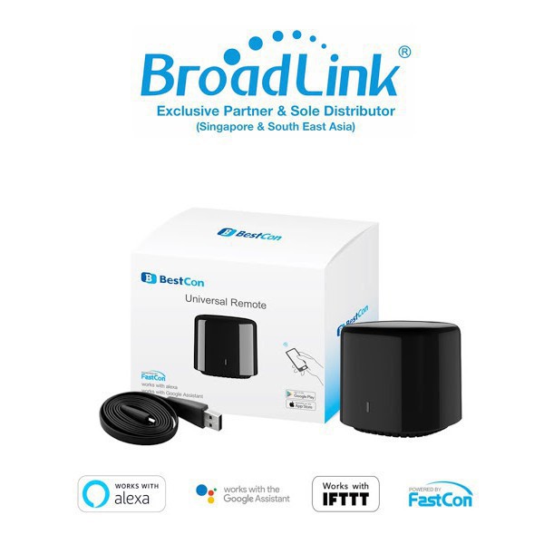 Bộ điều khiển hồng ngoại Broadlink Rm Mini 4 - RM4C phiên bản 2020 - bản quốc tế - điều khiển tivi, điều hòa, quạt,...