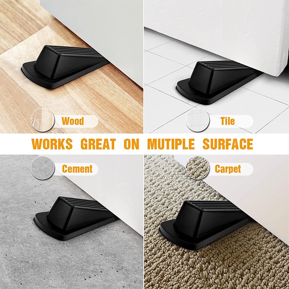 Rubber door stop door stopper door wedge door stop household safety anti-collision wind stopper