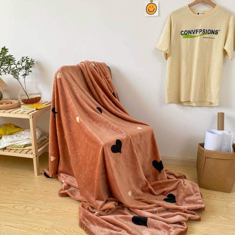 Chăn lông tuyết sữa hàn quốc 2mx2m3 bản 2022