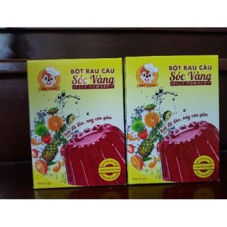 Bột Rau Câu Sóc Vàng Hộp 10 gói
