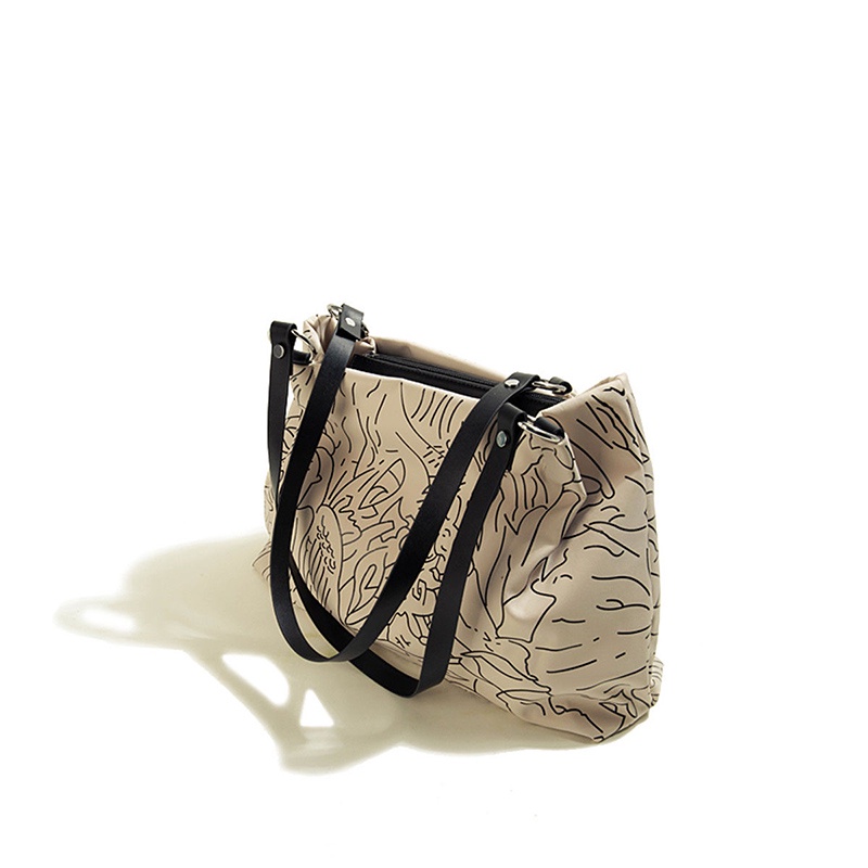 Balo canvas sức chứa lớn in họa tiết thời trang cho nữ