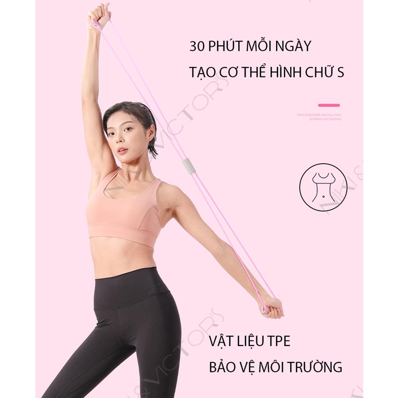 Dây Kháng Lực Tập Yoga Dây Kéo Cao Su Tập Gym Kháng Lực Thể Dục Tại Nhà Cho Nam Nữ Đa Năng Số 8