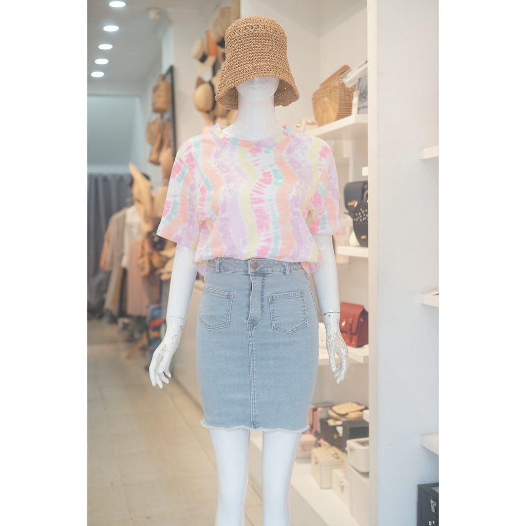Ao Thun Nữ Cotton Loang Màu 179