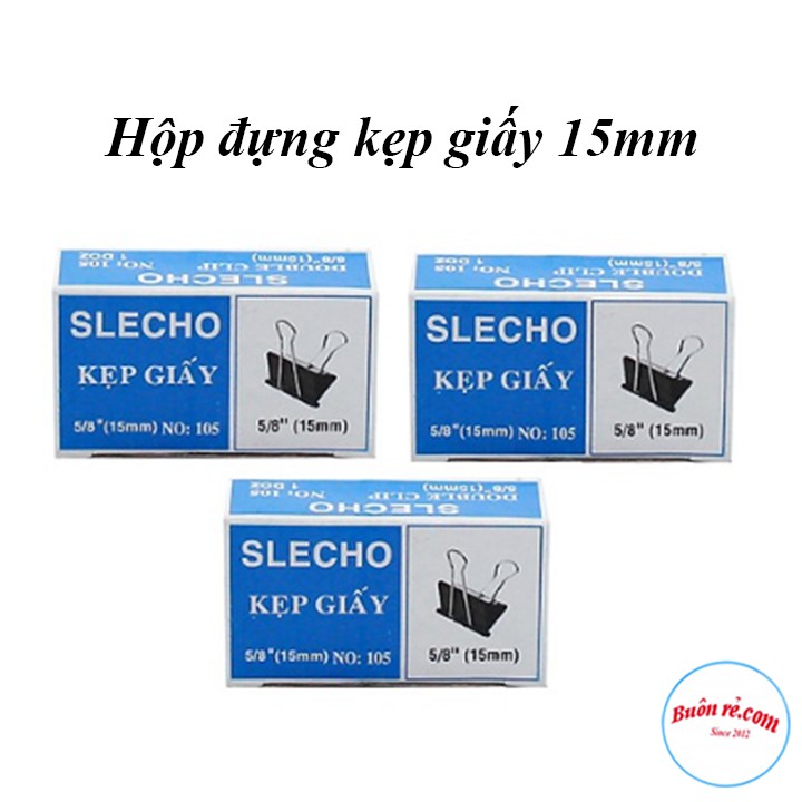 Hộp 12 Kẹp Bướm-Kẹp Giấy Tờ Tài Liệu 15mm-00911