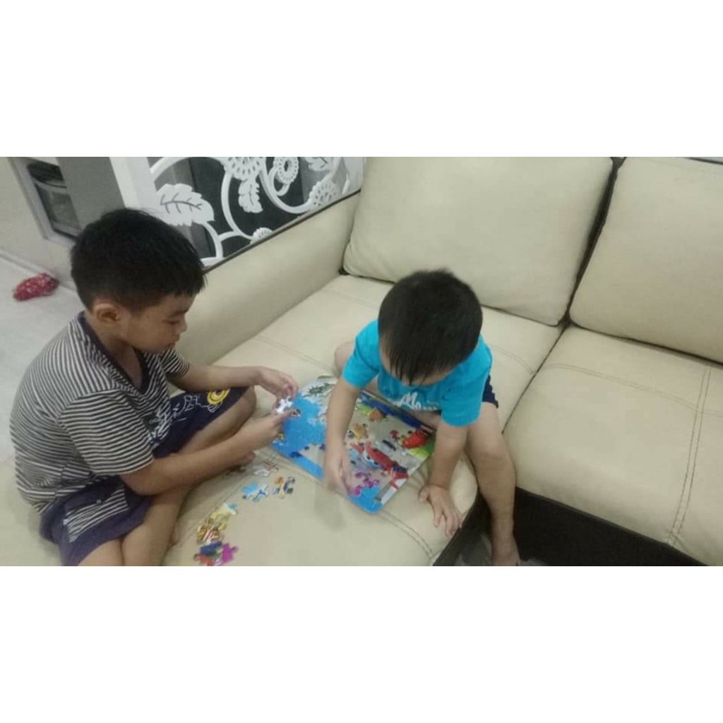 BỘ TRANH XẾP HÌNH 35 MẢNH - GIA ĐÌNH PEPPA BIG