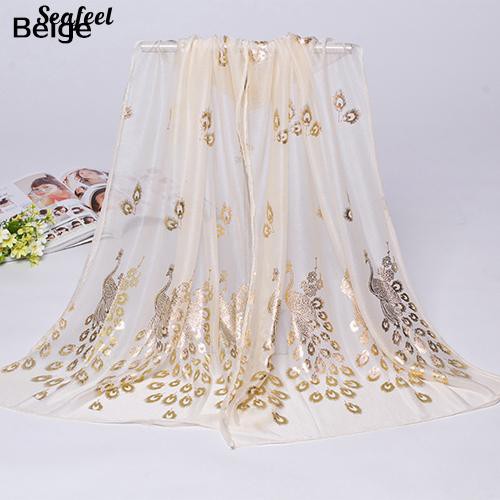 khăn choàng nữ chiffon hình gà trống