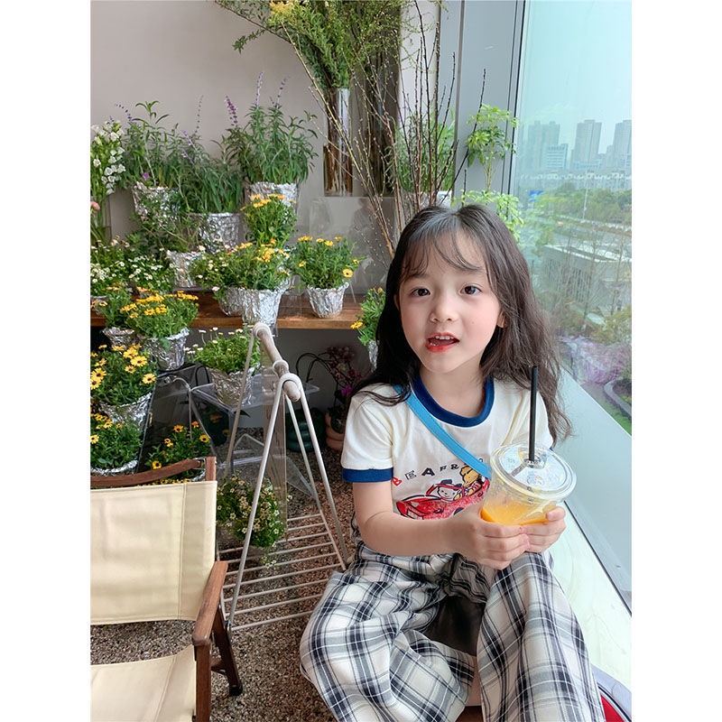 Hàng Mới Về Bộ Áo Croptop Tay Ngắn Và Quần Lửng Phong Cách Đường Phố Thời Trang Mùa Hè Cho Bé Gái