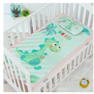 Chiếu Lụa Điều Hòa 3D Kèm Gối Cho Bé