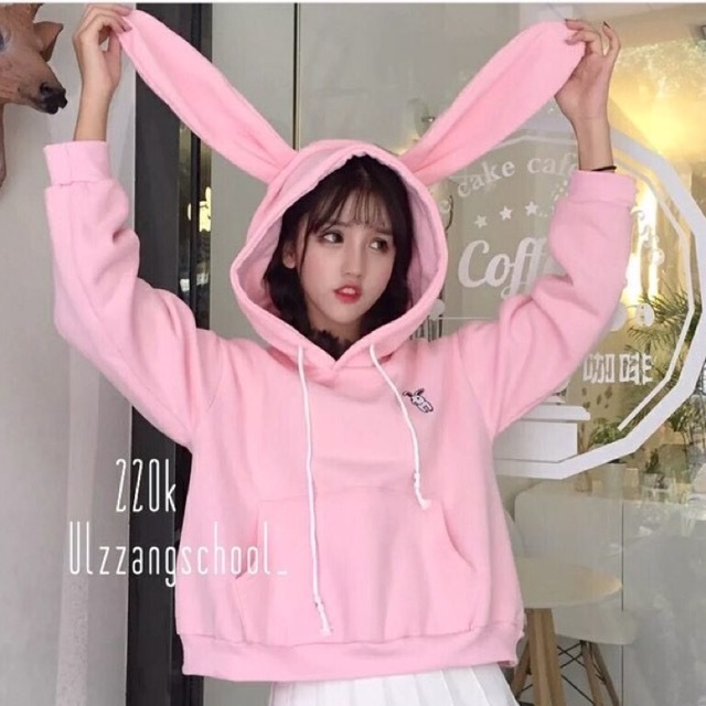 Áo hoodie tai thỏ