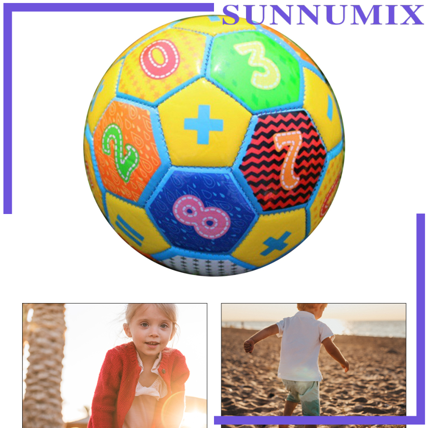 [Sunnimix] Quả Bóng Đá Cỡ 2 Thiết Kế Hoạt Hình Sáng Tạo Cho Trẻ Em Chơi Trong Nhà / Ngoài Trời