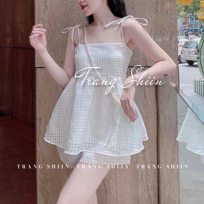 SÉT ÁO 2S LỖ LƯỚI + QUẦN SHORT 3M