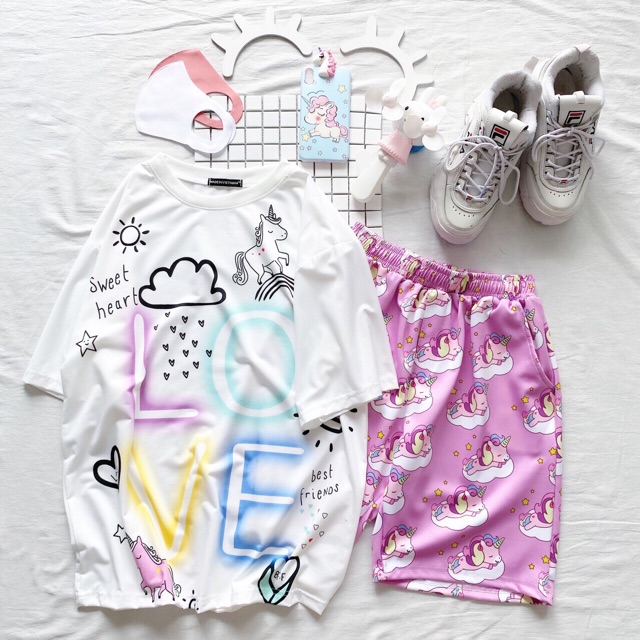 Set CARTOON ÁO QUẦN Y HÌNH