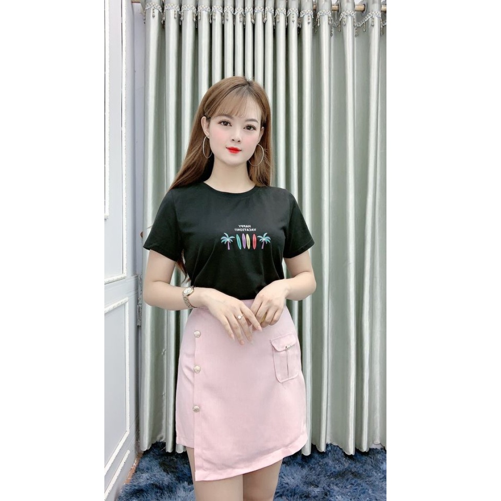 [Chính hãng] [Ảnh thật] Áo Thun Nữ Thêu Họa Tiết YANDO AT02